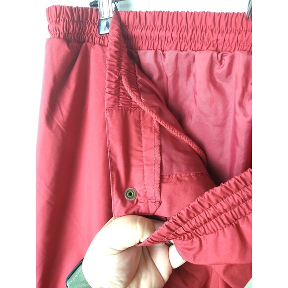 Winner Mate Men's Red Jogger Lined Ankle Zip Elastic Waist L/ 36-38 Pants Active - Picture 5 of 10